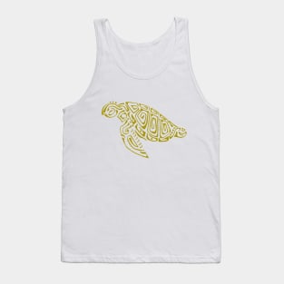 yellow turtle tattoo Tank Top